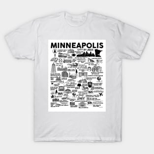 Minneapolis Map T-Shirt